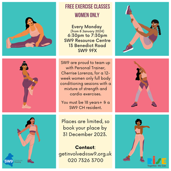 Women Only Exercise Class Sessions