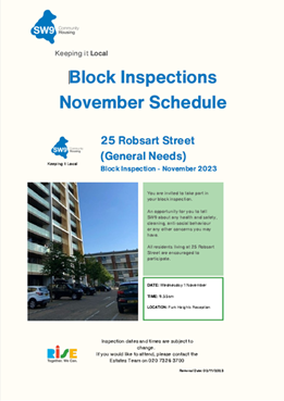 November Block Inspections Cover